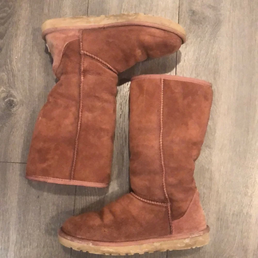 Ugg Plum Wine Tall Classic Boots, size 8